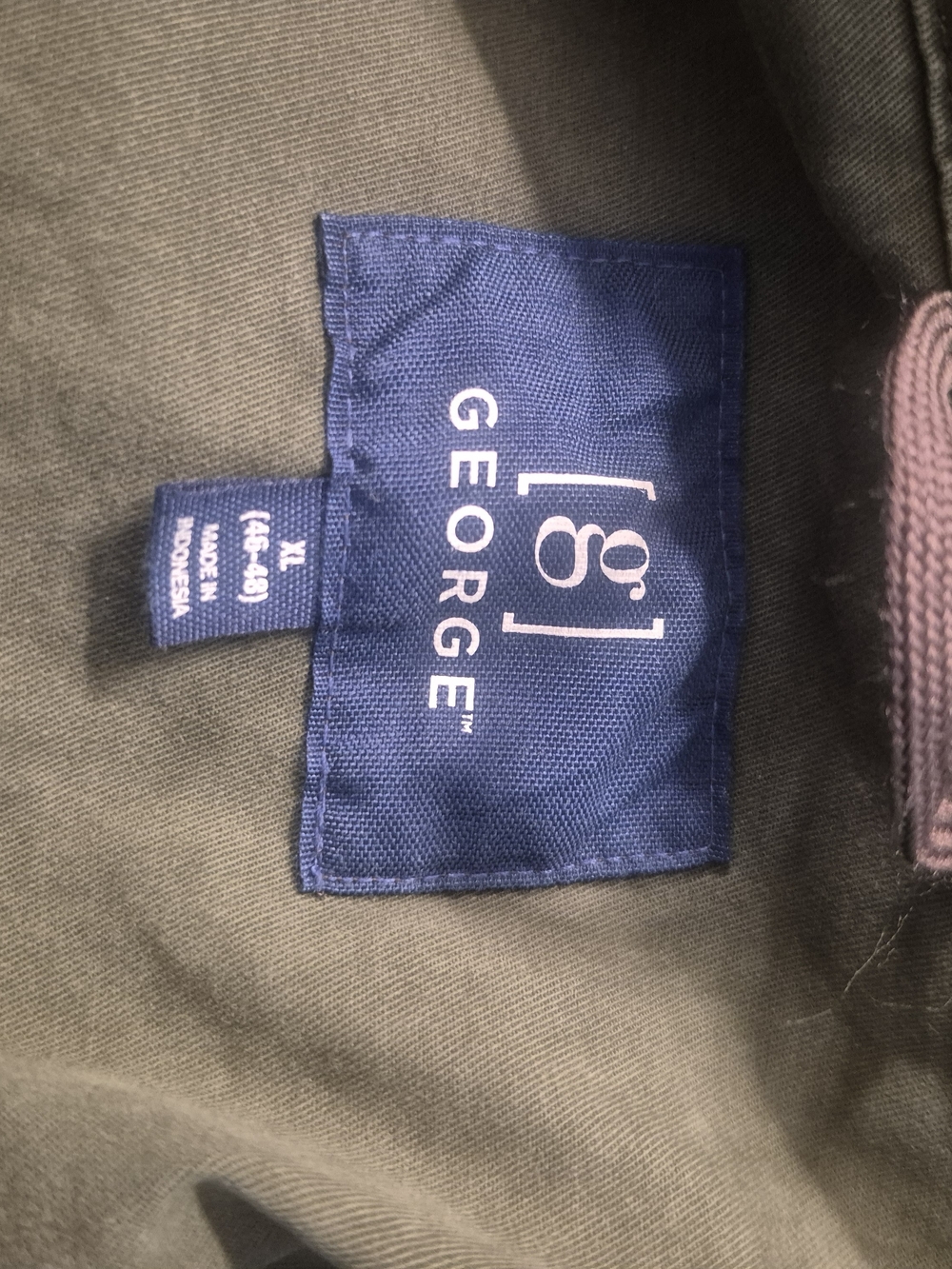 George Men's Military Field Jacket in Olive - Picture 6 of 12